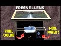 Fresnel Lens Solar Panel Experiment WITH Cooling!