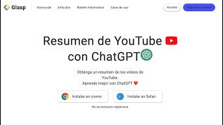 Resumen Automático De Vídeos En Youtube Con Inteligencia Artificial Chatgpt