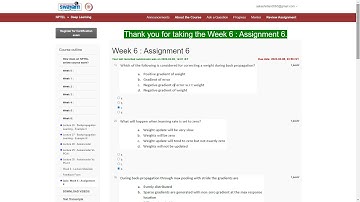 Assignment 6 | Deep Learning - IIT KGP | NPTEL -2K23 | Artificial Intelligence | Machine Learning
