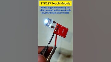 TTP 223 Touch Module 😲😲 Electronics Project 🔥🔥 #shorts #electroeshu #experiment #touch #diy