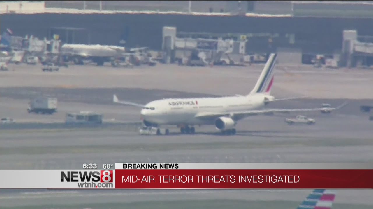 Anonymous threats against airliners prompt searches; all OK