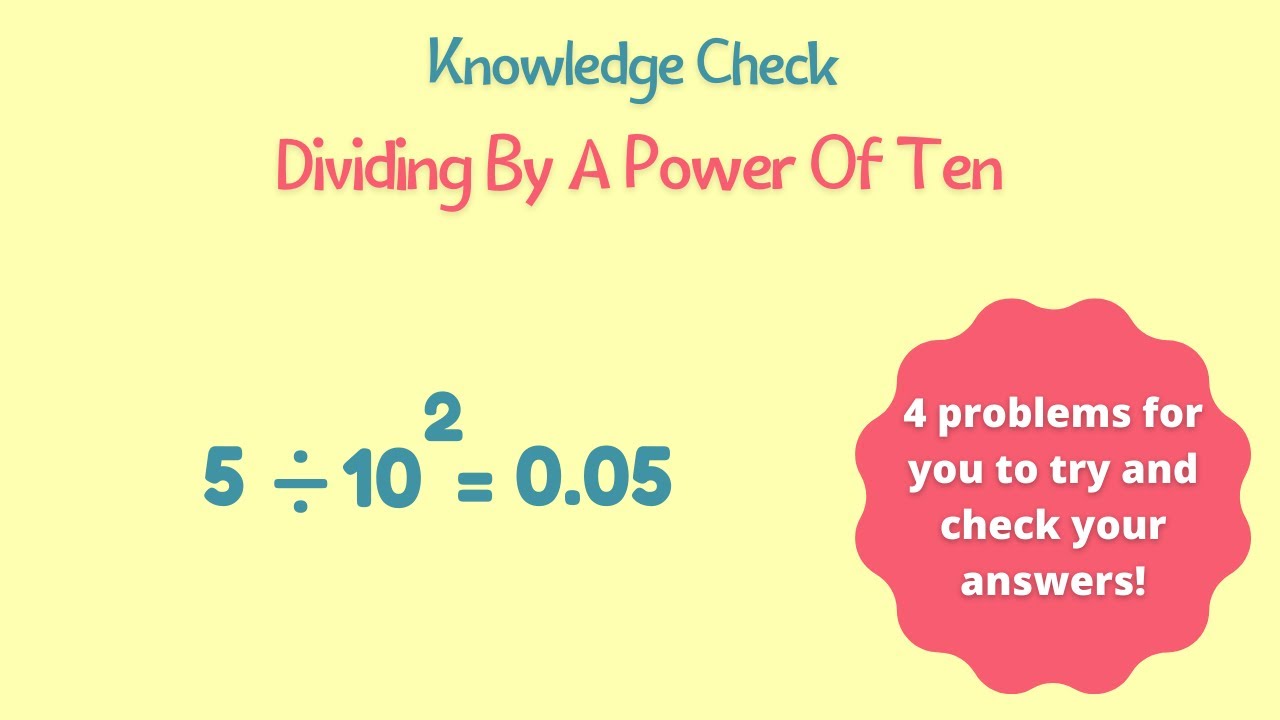 ⁣How To Divide By A Power Of Ten | Math Resources | Math Help Videos