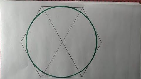 Construct the in circumcircle to a regular hexagon