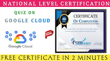 Quiz On Google Cloud | Google Cloud Certificate | National Level Quiz |  Google Cloud Platform Quiz