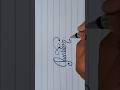 Calligraphy writing of Question beautiful cursive #calligraphy #art #shorts