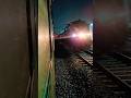 Garib Rath ki zabardast crossing yeh hai raat ka action 😍 indian railways ka #railtrack