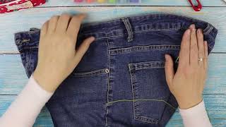 4 Способа УМЕНЬШИТЬ джинсы в поясе