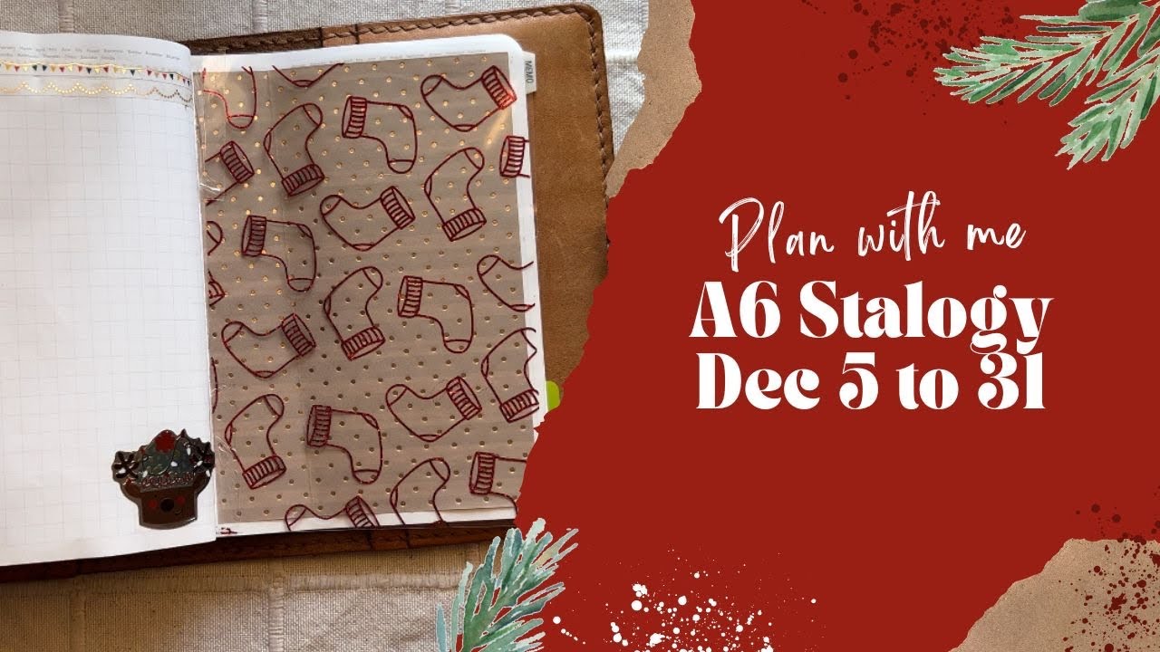 Plan with me | A6 Stalogy setup Dec 5-31 | Daily planner | Functional ...