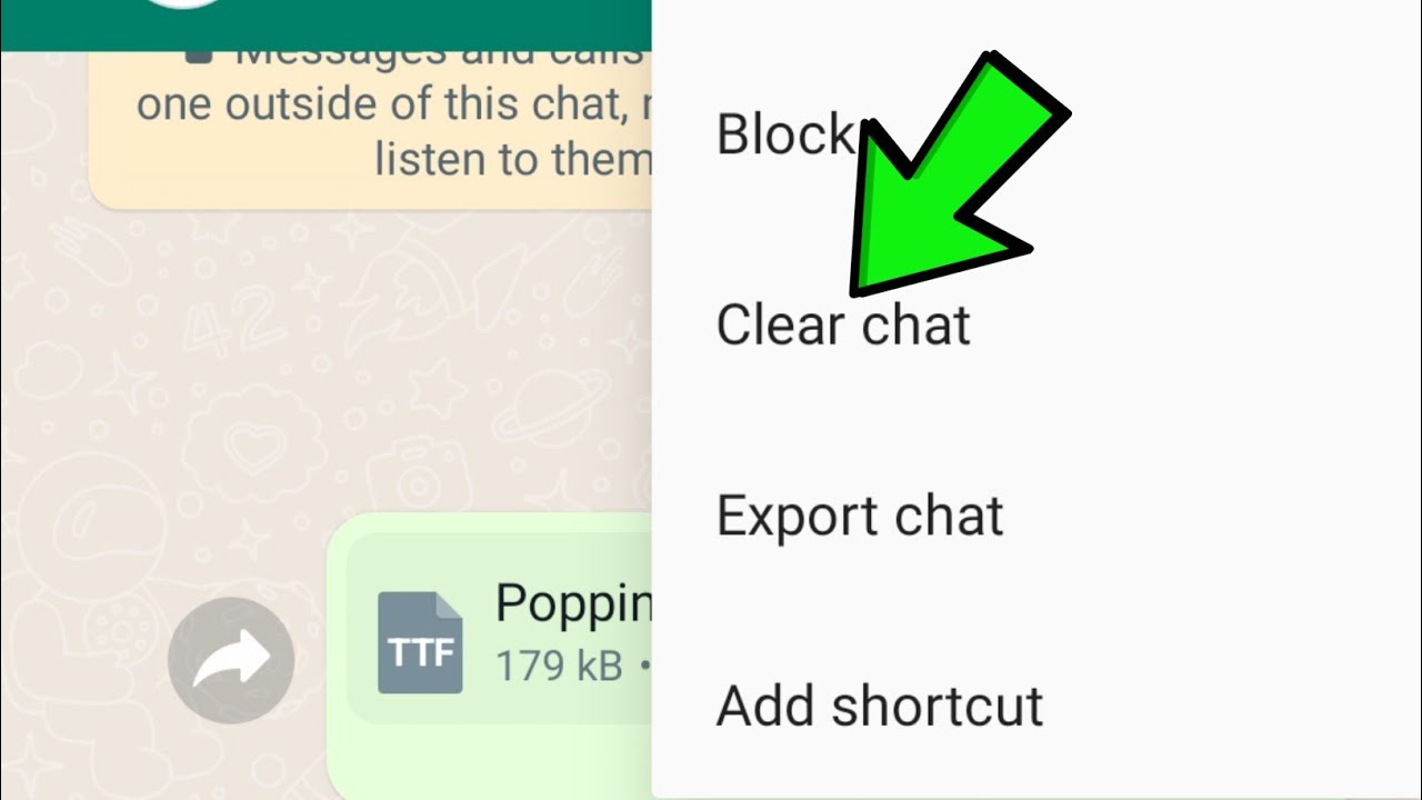 WhatsApp Me Clear Chat Option Kya Hota Hai? WhatsApp Clear Chat Option