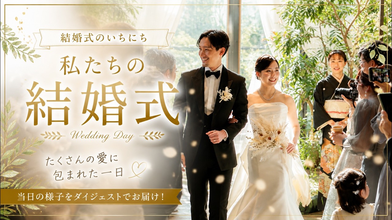 卒花結婚式レポ動画 "結婚式のいちにち”【愛知県 MEDI 編】