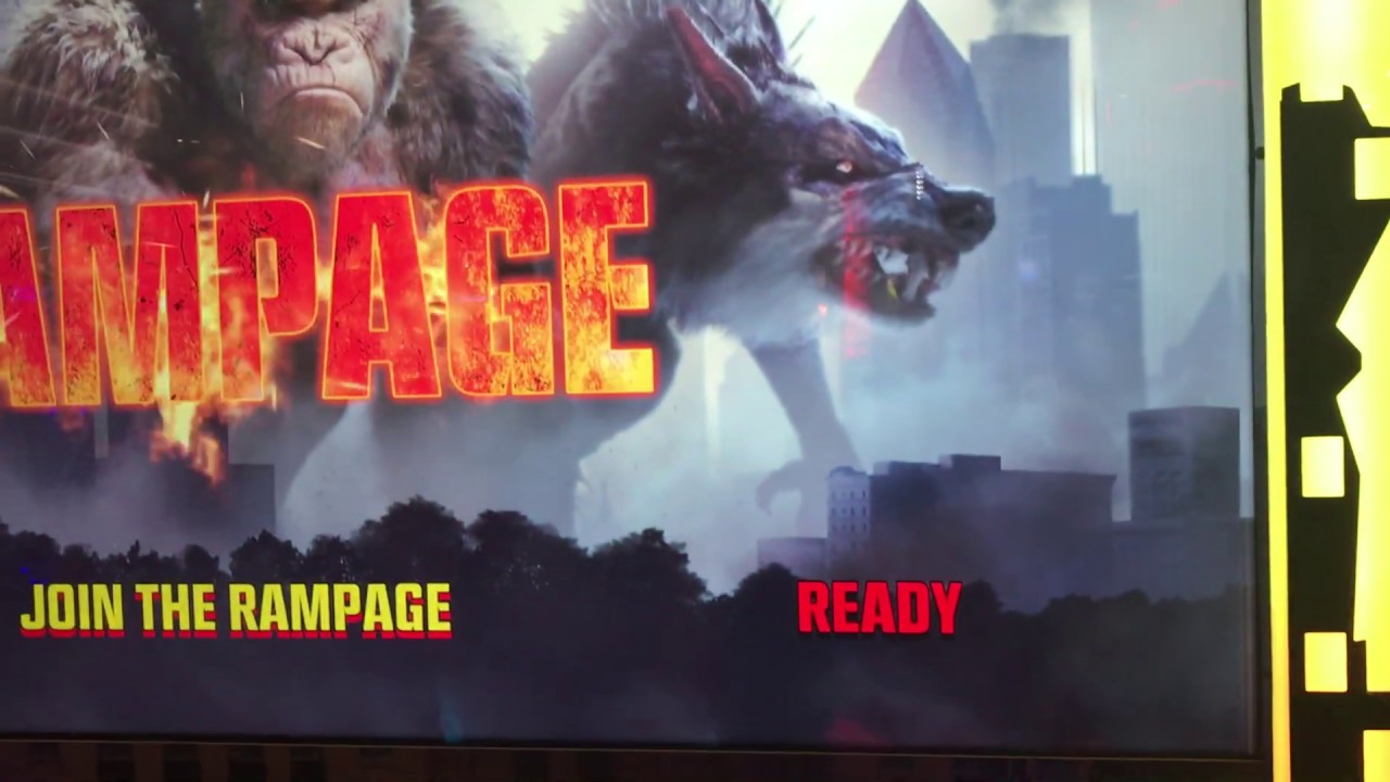 Dave & Busters Arcade - Playing Rampage Video Game as Ralph & George ...
