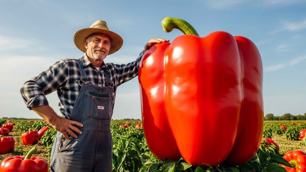 Inside a Giant Pepper Factory: From Huge Bell Peppers to Bottled Sauce (The Whole Process)