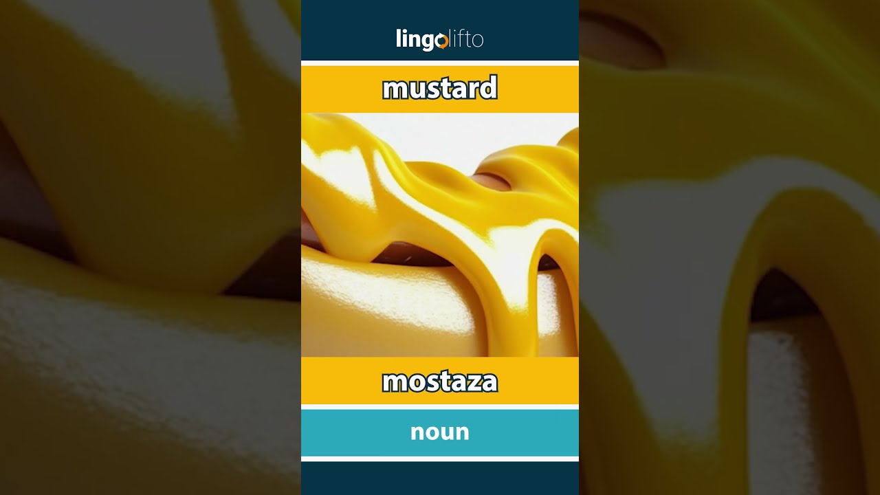 🇬🇧🇪🇸 mustard - mostaza : vocabulary builder : learn English : aprendamos inglés