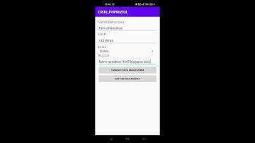 Aplikasi Android CRUD PHP dan MySQL dengan menggunakan Android studio