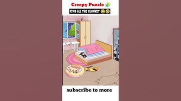 Creepy puzzle | find all the blanket 😂🤣 #shorts #trickytwistpuzzle