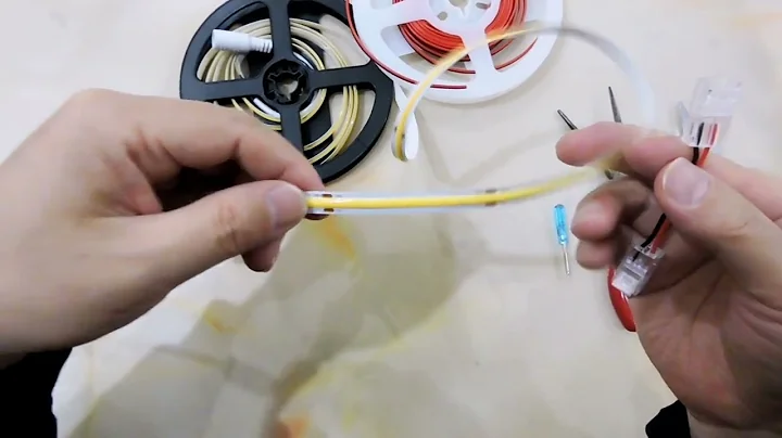 How to extend cob led strip light by cob led connectors?