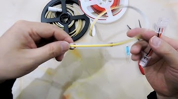 How to extend cob led strip light by cob led connectors?