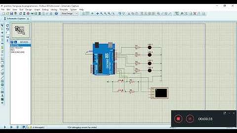 PRACTICA CON ARDUINO 4 LEDS Y 2 PULSADORES