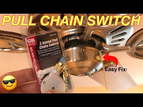 Ceiling Fan Pull Chain Switch Replacement How To Replace A On Easy You - How To Fix A Stuck Ceiling Fan Pull Chain