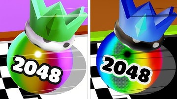 Ball Merge 2048 vs Reverse ball gameplay Colour Run walkthrough , iOS Android New Update part : 1434