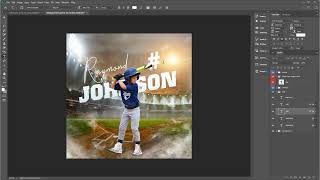 Sports Poster Template | Baseball Digital Background | Baseball Backdrop | Baseball Poster Photoshop screenshot 2