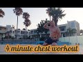 4 minute chest workout no equipment follow along  az fitness