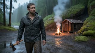 Cold Rain, Deep Woods — A Lonely Man Builds a Secret Mountain Cabin