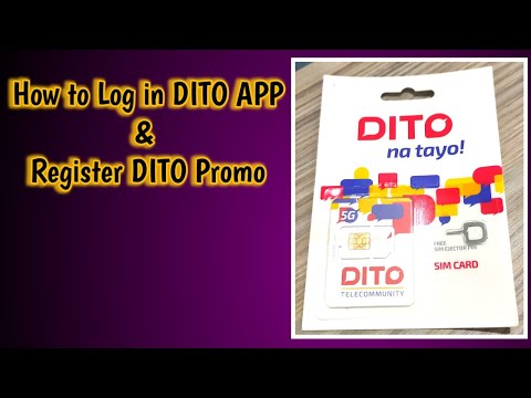 How to log in DITO APP & Register DITO PROMO