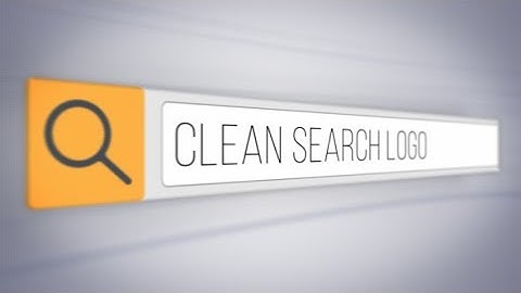 Videohive Clean Search Logo -  Free Download After Effects Templates