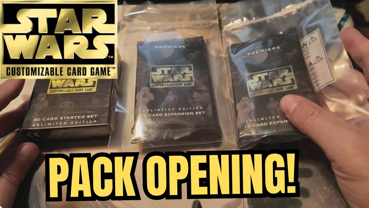 I can't believe the two rare cards I pulled in this Star Wars CCG