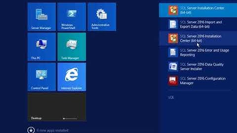 Install SQL Server 2016 and SQL server management studio on Windows Server 2012