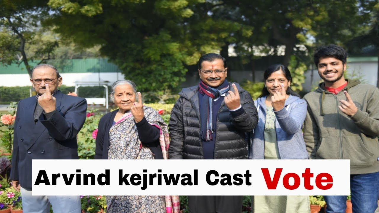 Arvind Kejriwal Casts His Vote Delhi Election 2020 Reaction Of Delhi Cm
