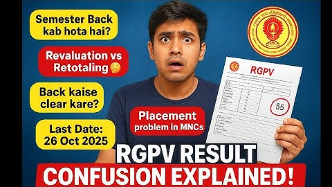 RGPV Result Confusion Explained | Rgpv result 2025 problem | @EngineeringBoyz07