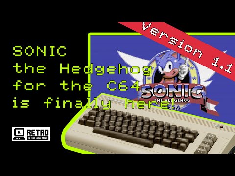SONIC the Hedgehog for the C64 is HERE! - NEW VERSION 1.1! - How to run it on the C64 Mini/Maxi