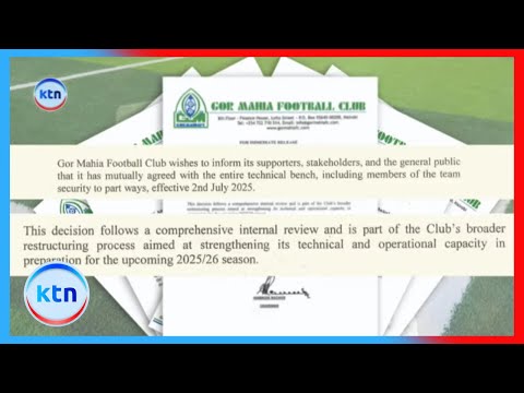 Gor Mahia part ways with its entire technical bench