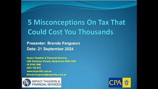 5 Misconceptions On Tax That Could Cost You Thousands