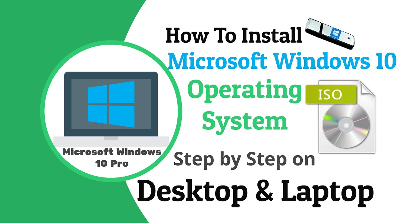How To Install Windows 10 Operating System on Desktop & Laptop Machine ...