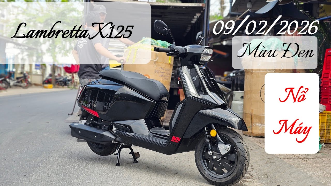 Nổ Máy LAMBRETTA X125 màu Đen cực đẹp ngày 09/02 tại CH Mai Duyên. Khải Phạm #lambretta #125 #2026 