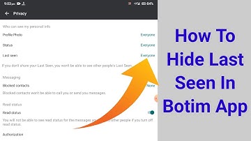 How To Hide Last Seen In Botim App