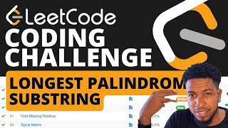 Doing a coding challenge LIVE: Longest Palindromic Substring!