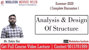 Analysis & Design Of Structure  | AMIE Summer-2020 Complete Question Discussion | AMIE CIVIL