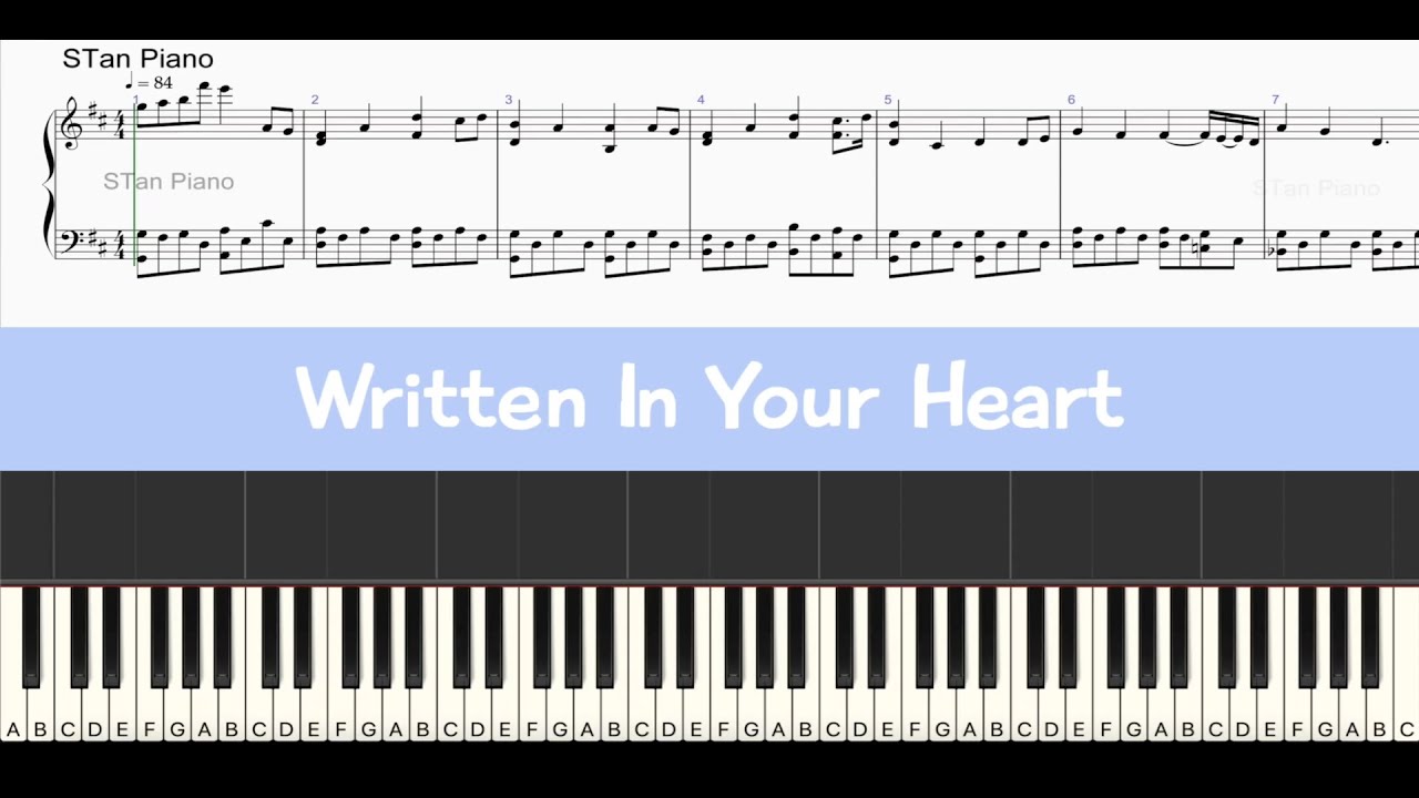 Written In Your Heart - Barbie as The Princess And The Pauper - Piano