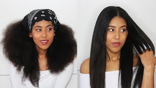 Beste Methode Um Afrohaare Locken Zu Glatten 1 Woche Glatte Haare Youtube