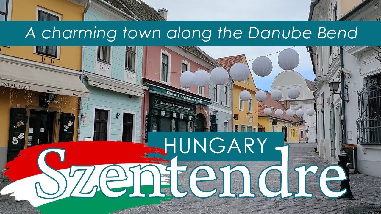 Walking in Szentendre, Hungary, a charming town along the Danube Bend * 25 February 2023
