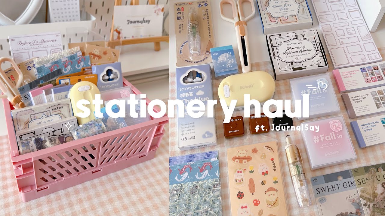 haul de papelería ft. journalsay | stickers, tapes, cute pens 🎀