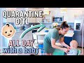 A FAMILY IN QUARANTINE! DAY IN THE LIFE OF A NEW MOM | Alexandra Beuter