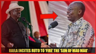 GACHAGUA IS AN EMBARRASSMENT AND TOTAL DISGRACE WHO DOESN’T DESERVE TO BE DEPUTY PRESIDENT - RAILA