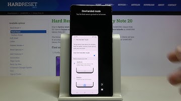 How to Enter One Handed Mode in SAMSUNG Galaxy Note 20 – Use One Handed Mode