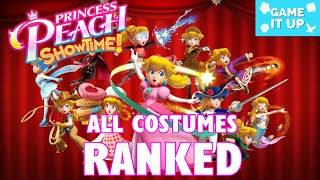 Ranking 11 Costumes in Princess Peach Showtime!