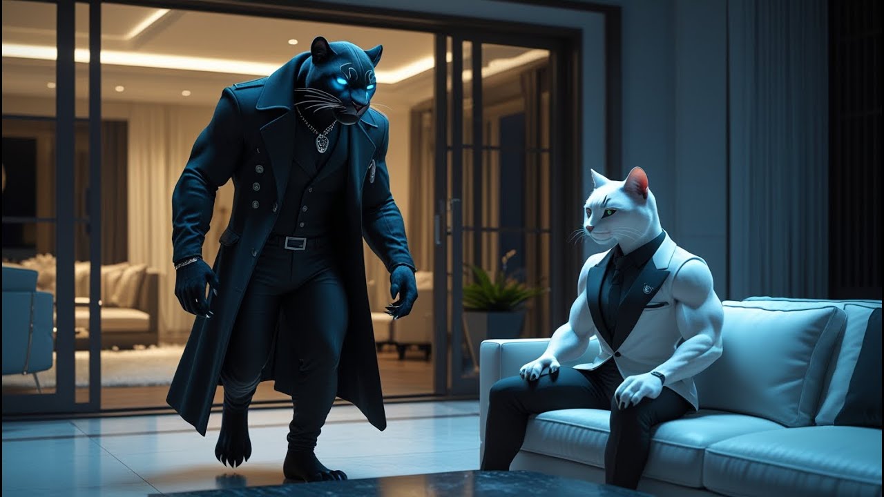 Fat cat sad story 😱 treated badly by her partner and rescued my panther 🤗 